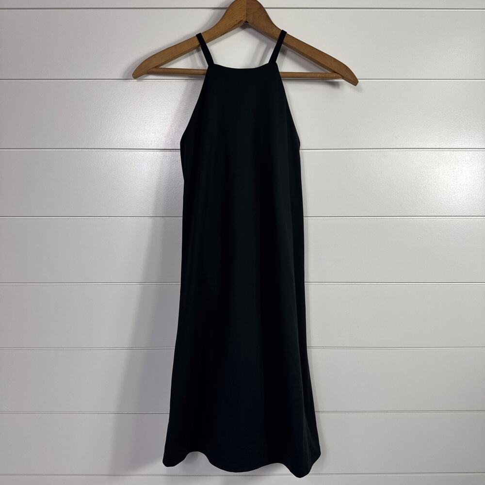 Madewell MWL Flex 2.0 Dress High Neck Sleeveless Black sz XXS